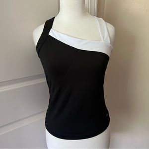Bollé Black and White Workout Sleeveless Exercise Top